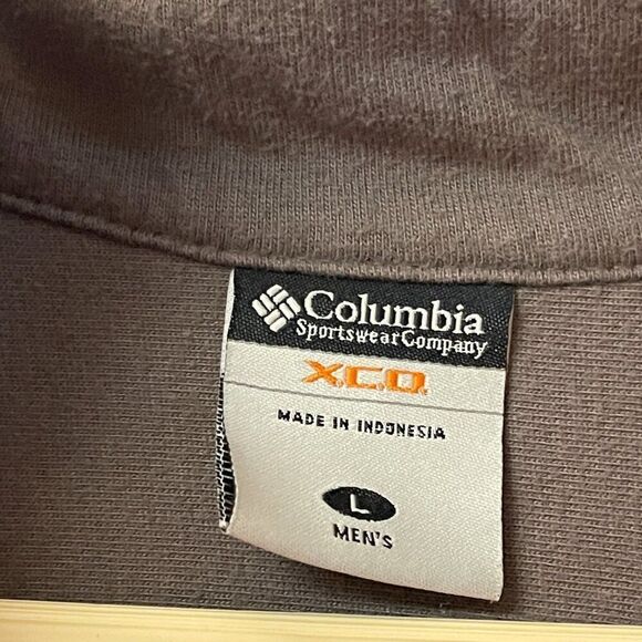 Columbia Men's Half Zip Long Sleeve Pullover Burnt Orange Large - Picture 5 of 9